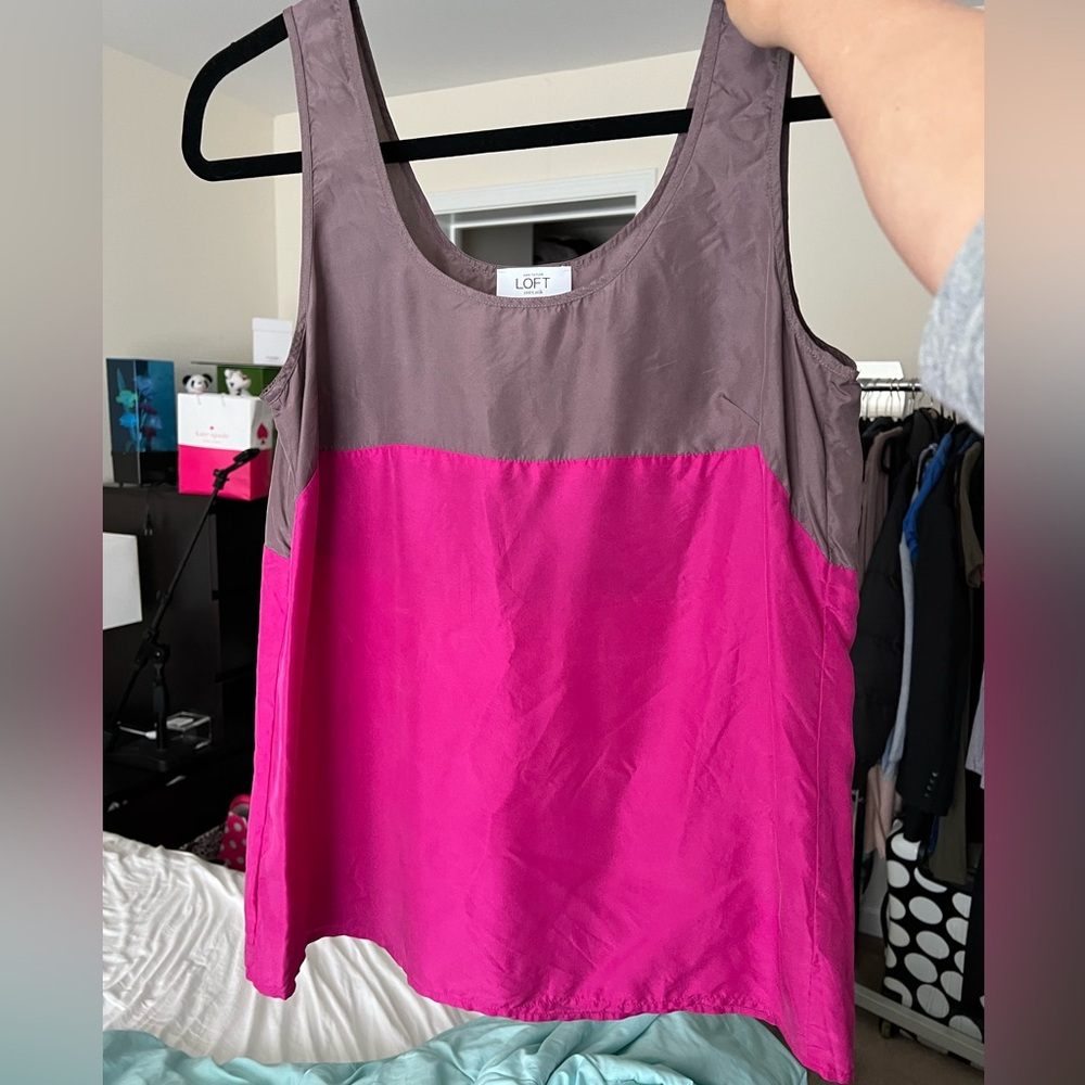 Ann Taylor loft medium silk top